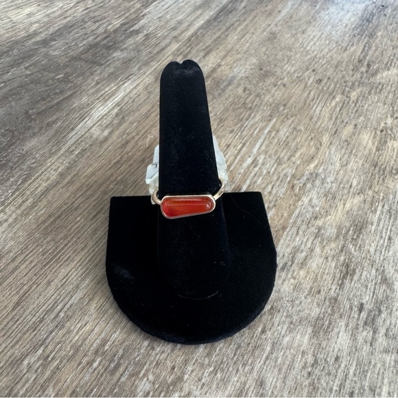 NWT! Tamaranda Fashion Ring with Faux Stone and Gold Plating - Size Large - Picture 2 of 3